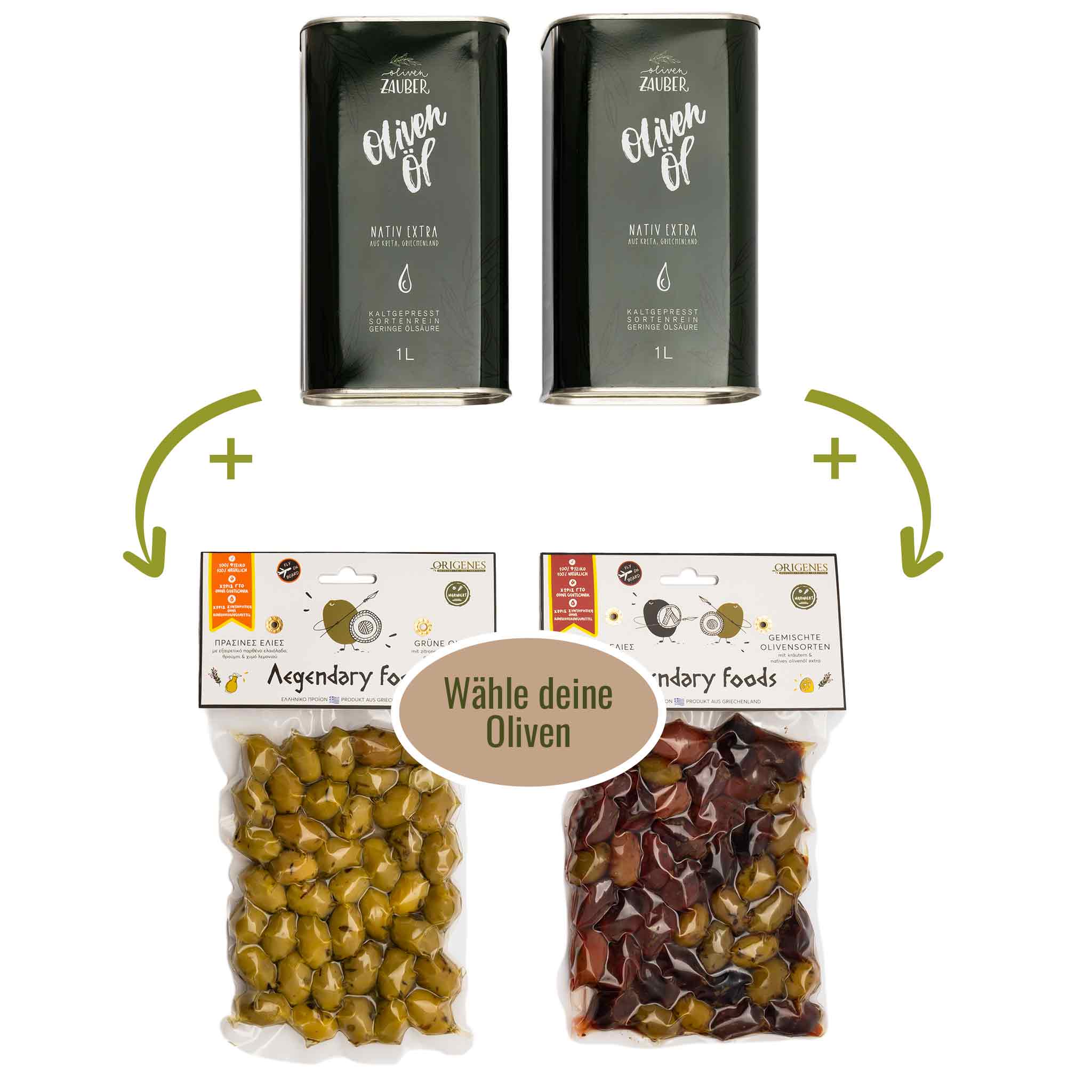 Aktionspaket Blackweek 3 Liter Olivenöl + Oliven - OlivenZauber - Olivenöl neu erleben