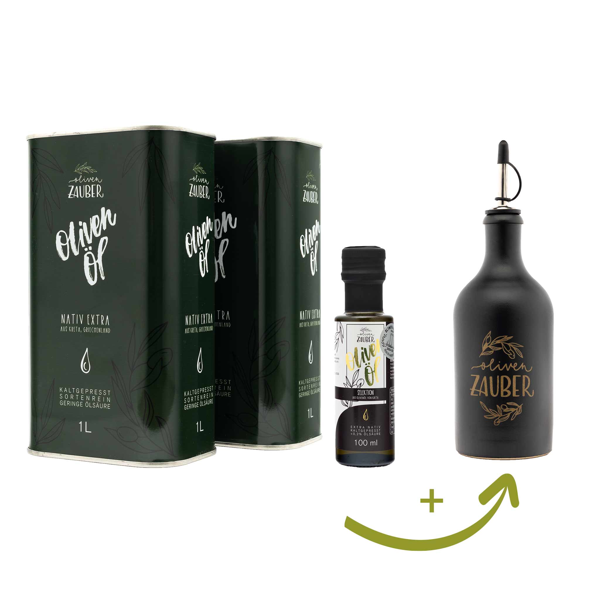 Aktionspaket mit Premium - Selektionsöl - OlivenZauber - Olivenöl neu erleben