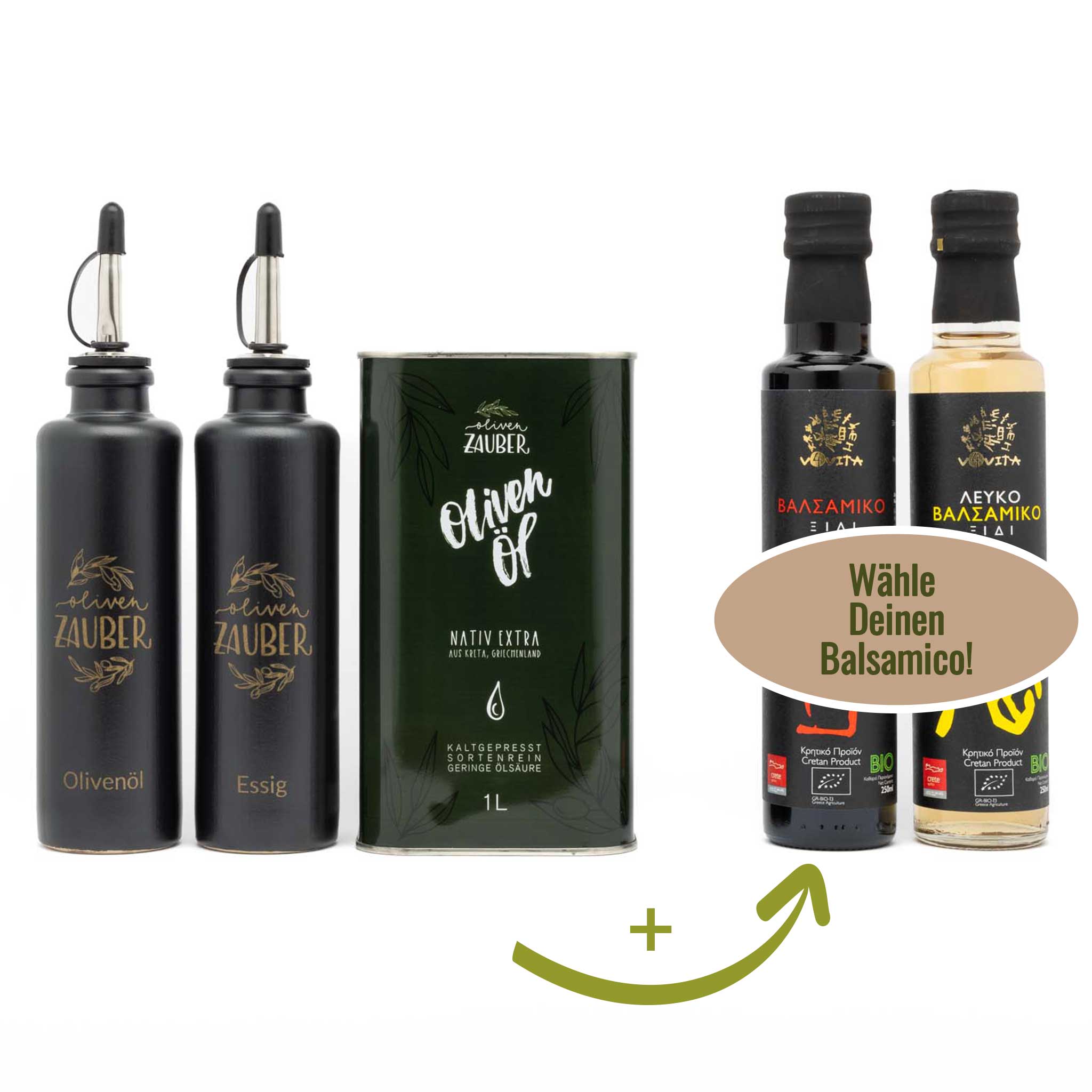 Aktionspaket Öl + Essig - OlivenZauber - Olivenöl neu erleben