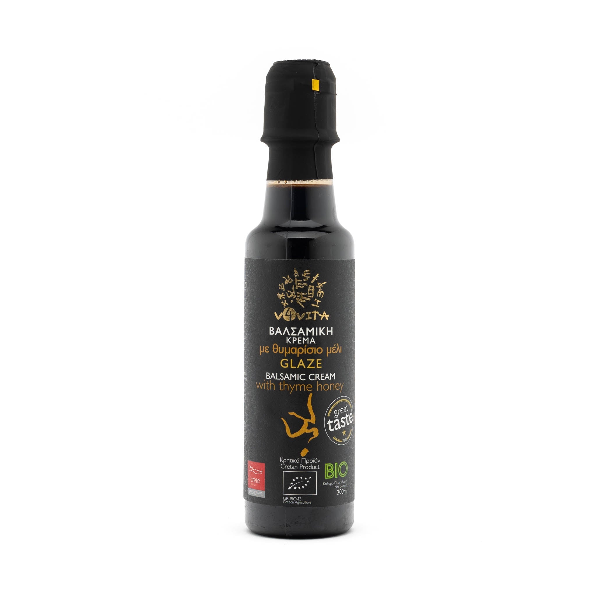 Bio Balsamico Creme - Glasur mit Thymianhonig aus Kreta - 200ml - OlivenZauber - Olivenöl neu erleben