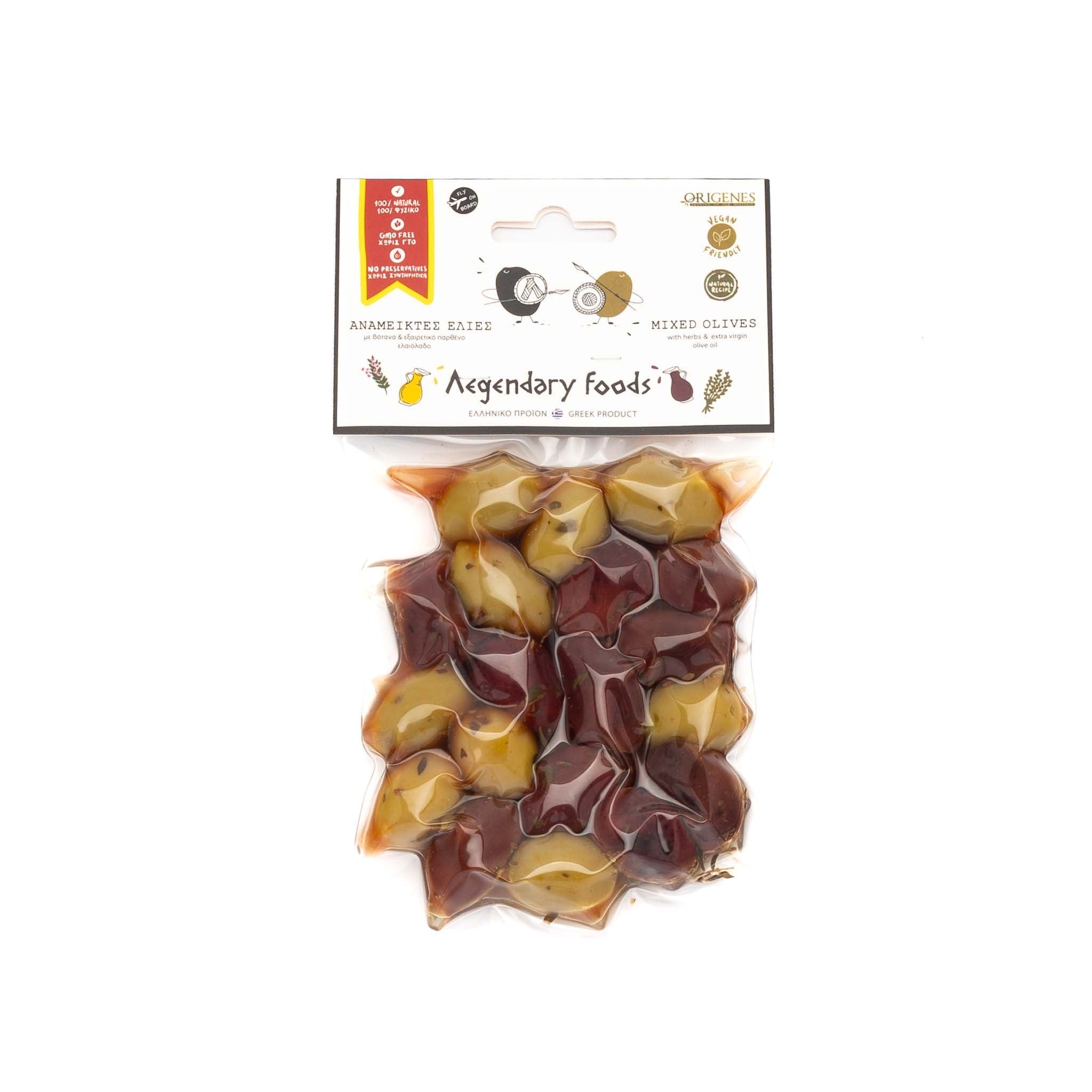 Griechische gemischte Oliven vakuumiert - OlivenZauber - Olivenöl neu erleben