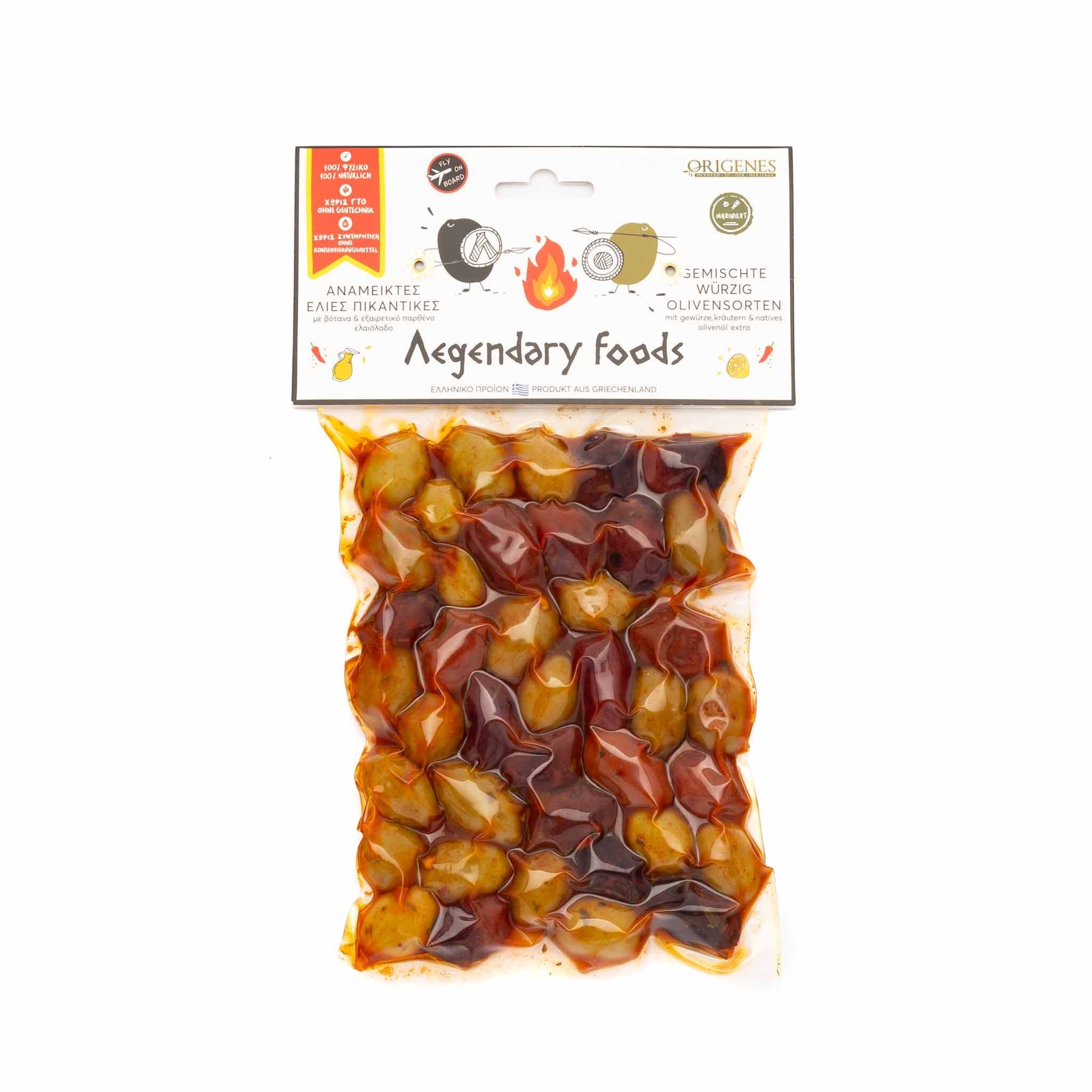 Griechische würzige Oliven vakuumiert - OlivenZauber - Olivenöl neu erleben