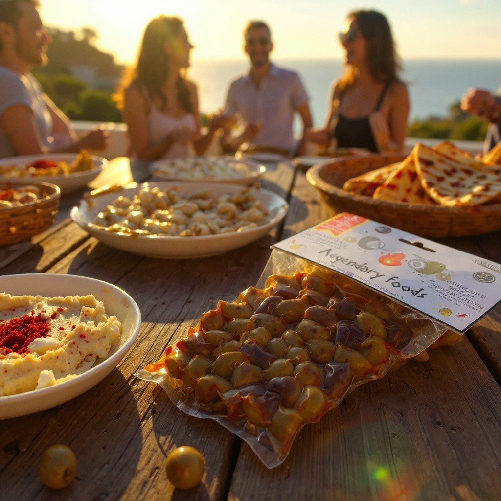 Griechische würzige Oliven vakuumiert - OlivenZauber - Olivenöl neu erleben