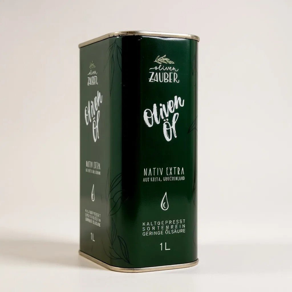 Griechisches Olivenöl nativ extra aus Kreta – 1000ml Dose - OlivenZauber - Olivenöl neu erleben
