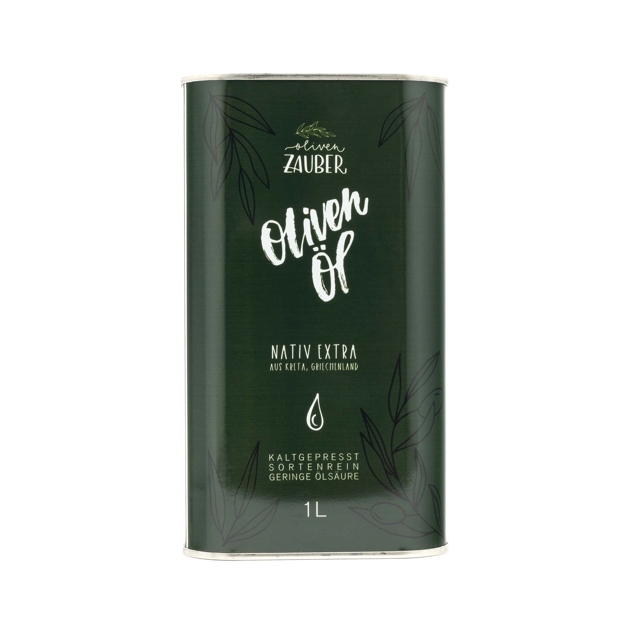 Griechisches Olivenöl nativ extra aus Kreta – 1000ml Dose - OlivenZauber - Olivenöl neu erleben