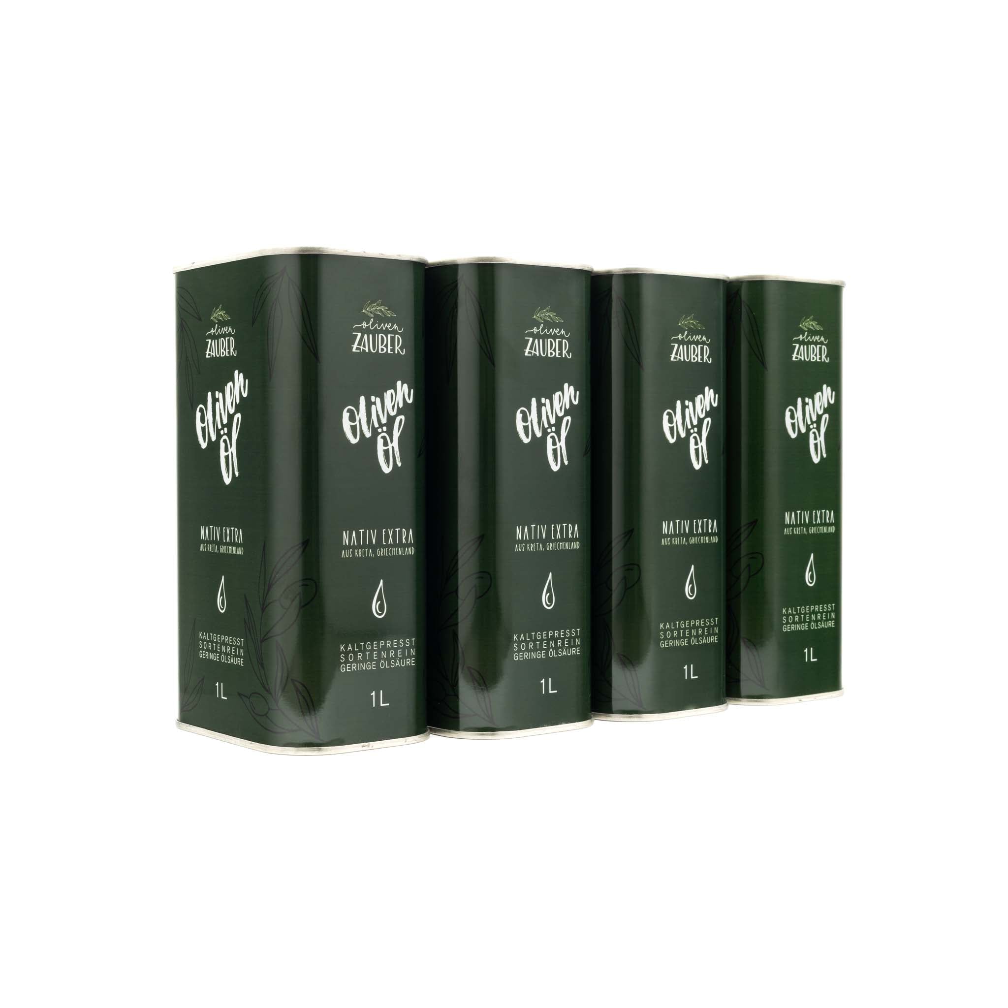 Griechisches Olivenöl nativ extra aus Kreta – 1000ml Vorratspack - OlivenZauber - Olivenöl neu erleben