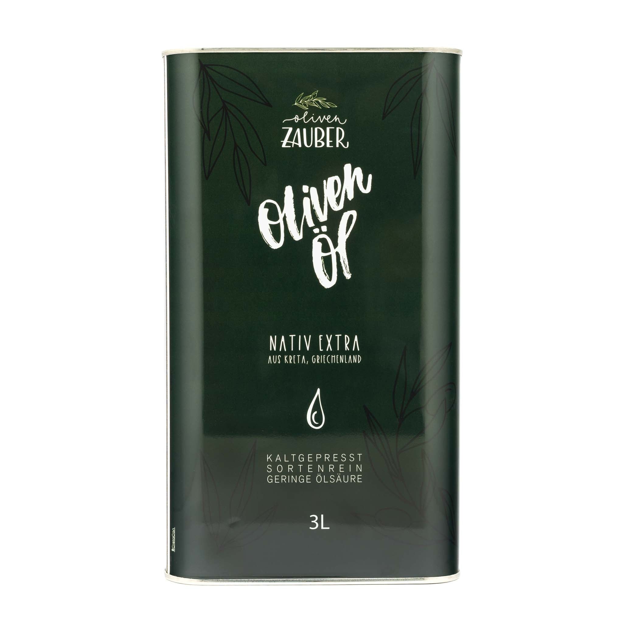 Griechisches Olivenöl nativ extra aus Kreta – 3 Liter Kanister - OlivenZauber - Olivenöl neu erleben