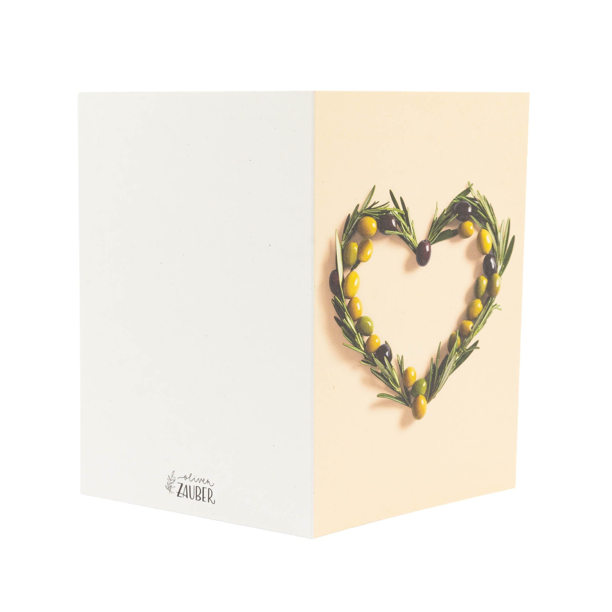 Grußkarte "Herzliche Grüße" - OlivenZauber - Olivenöl neu erleben