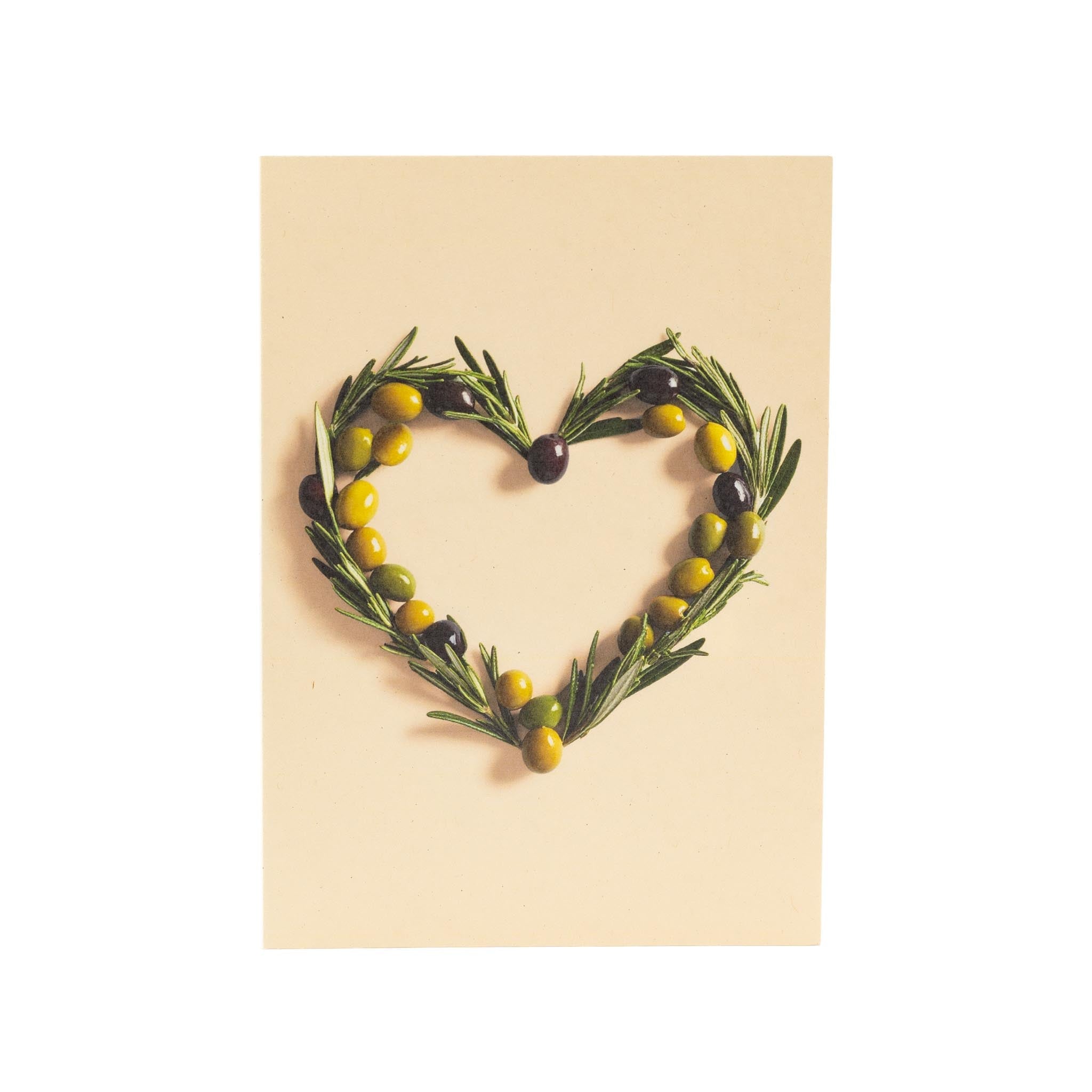 Grußkarte "Herzliche Grüße" - OlivenZauber - Olivenöl neu erleben