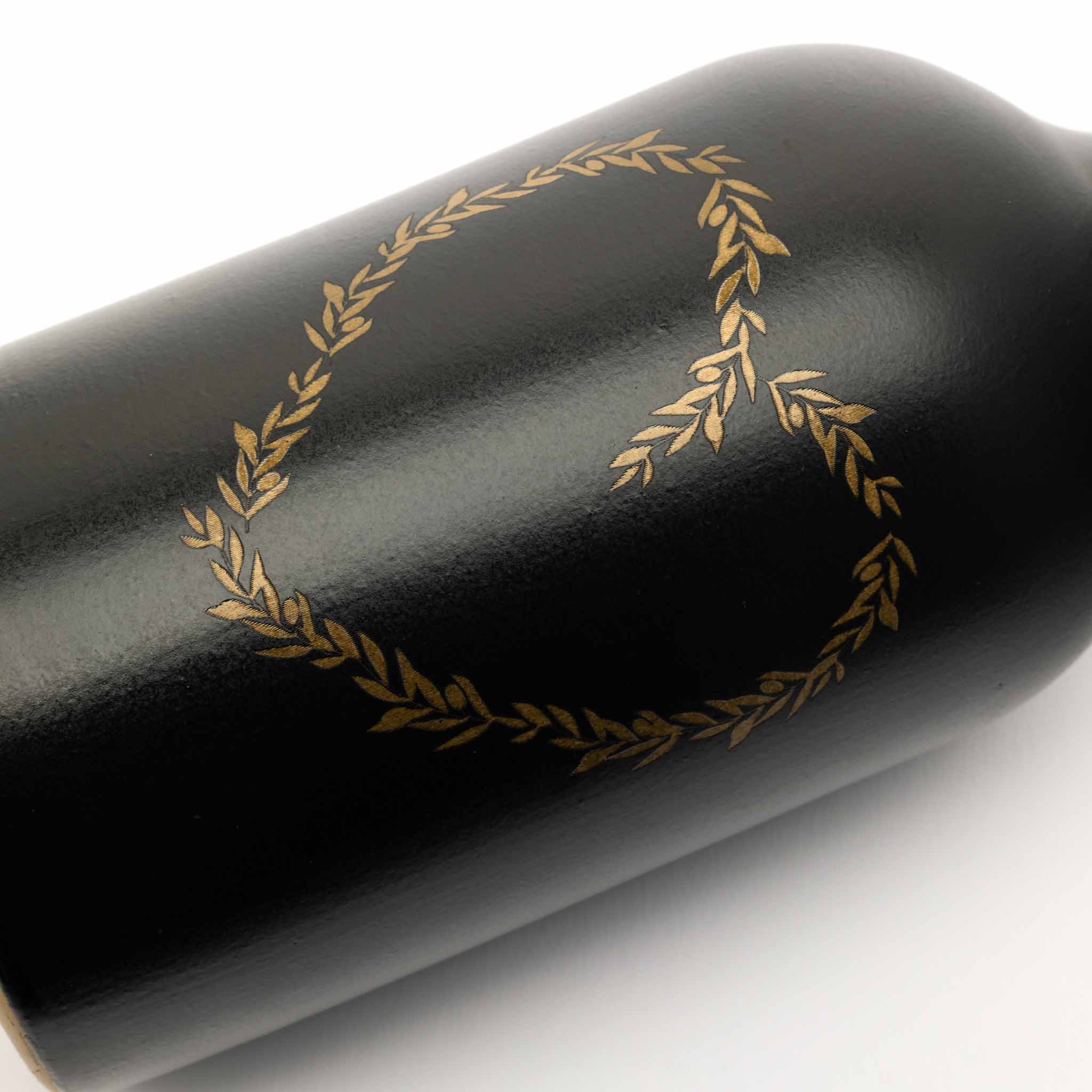 Hochwertige Tonflasche "Herz" - OlivenZauber - Olivenöl neu erleben