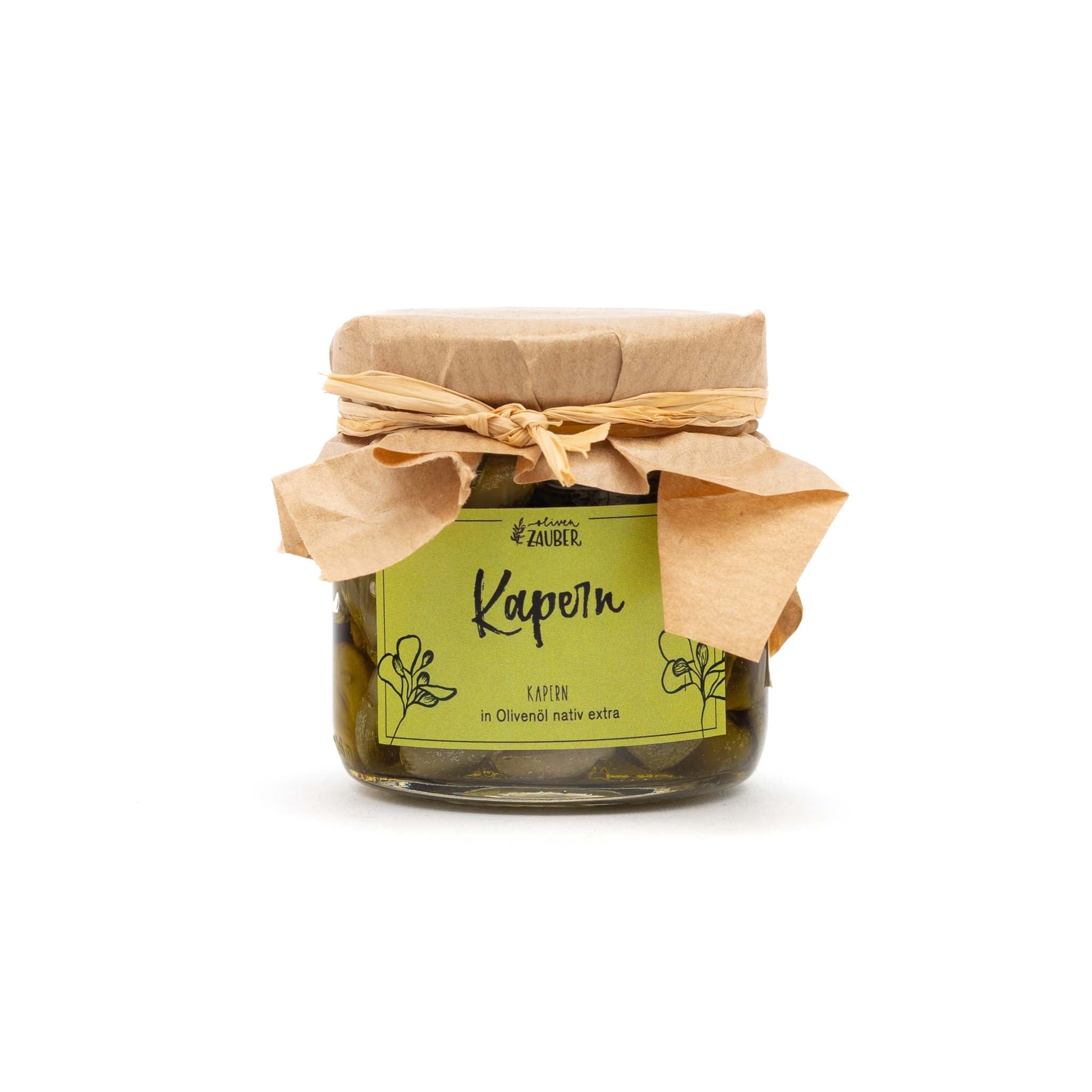 Kapern eingelegt in extra - nativem Olivenöl - OlivenZauber - Olivenöl neu erleben