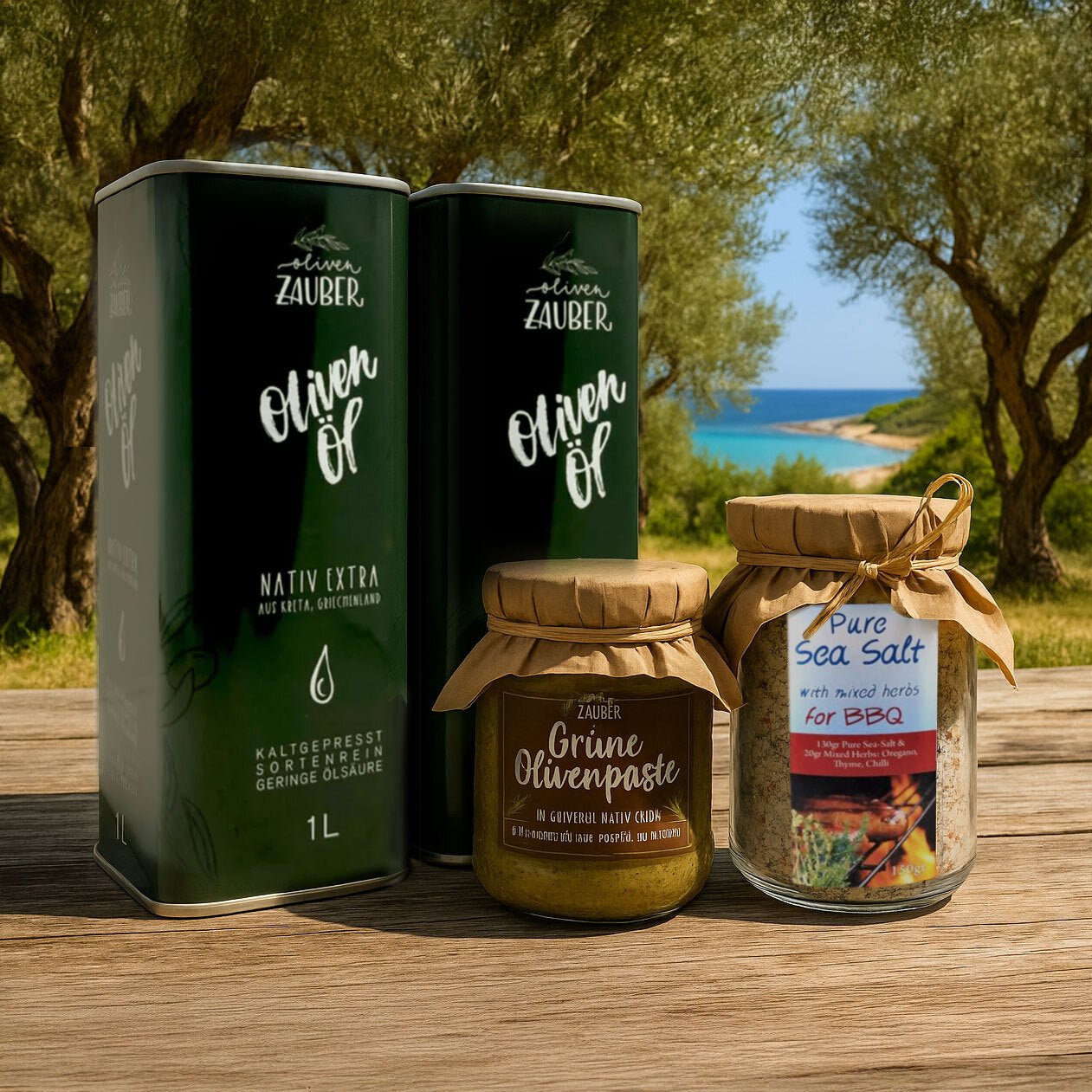 Mediterranes BBQ - Set - OlivenZauber - Olivenöl neu erleben
