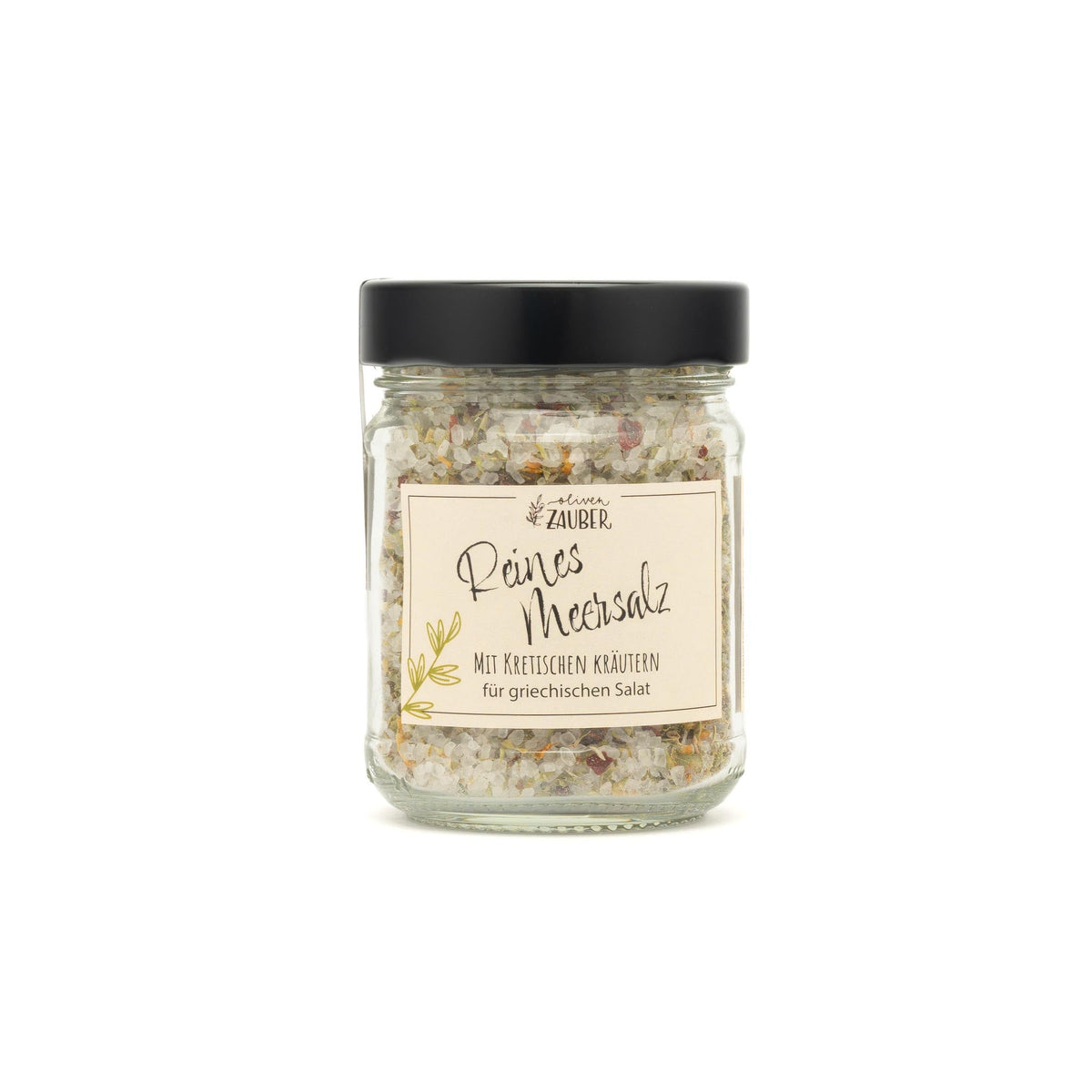 Natürliches Meersalz aus Kreta mit Kräutern für griechischen Salat – 200 g - OlivenZauber - Olivenöl neu erleben