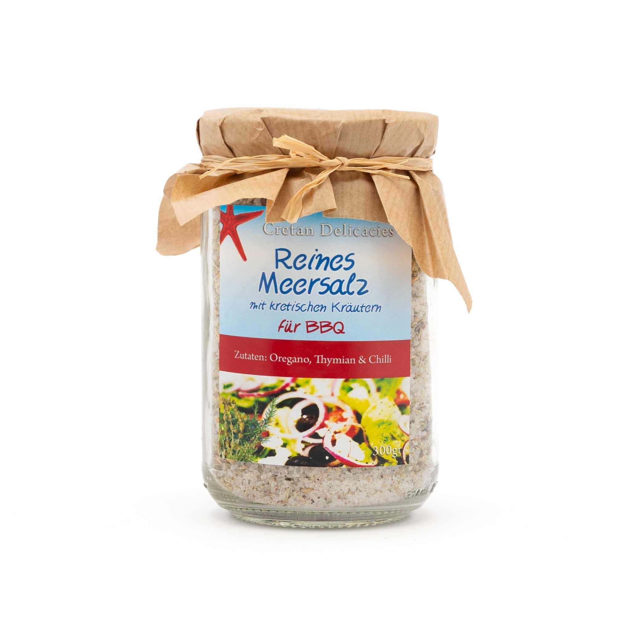 Natürliches Meersalz aus Kreta mit Kräutern für BBQ – 200 g - OlivenZauber - Olivenöl neu erleben