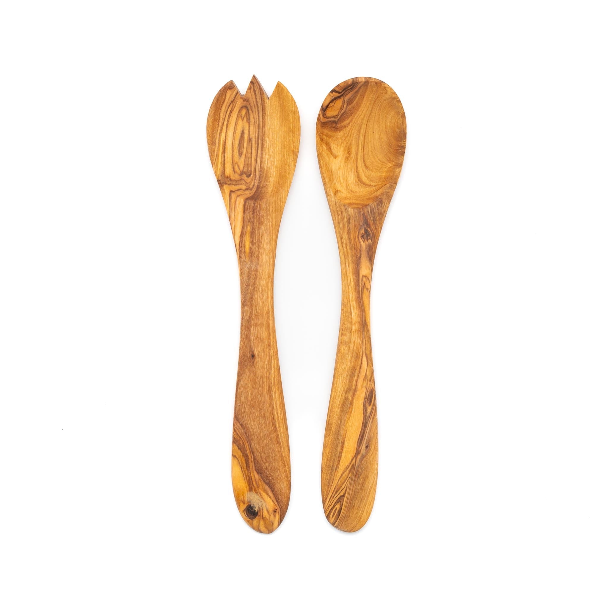 Salatbesteck aus Olivenholz - OlivenZauber - Olivenöl neu erleben