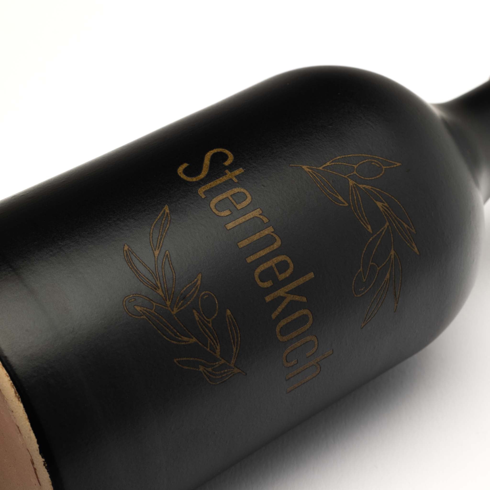 Tonflasche "Sternekoch" - OlivenZauber - Olivenöl neu erleben