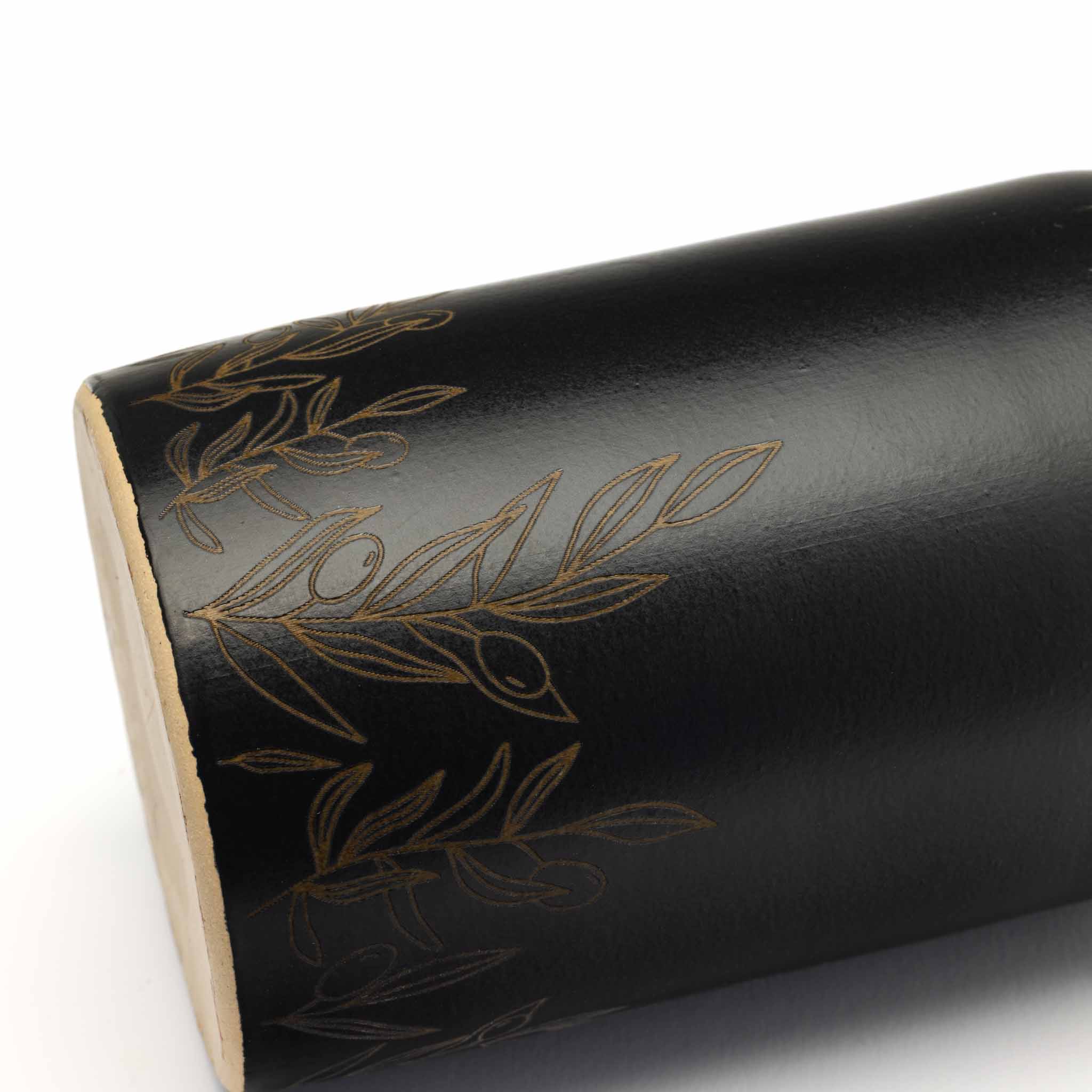 Tonflasche "Zweige" - OlivenZauber - Olivenöl neu erleben