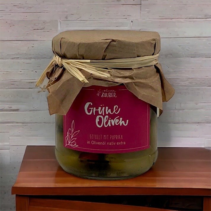 Grüne Oliven Paprika
