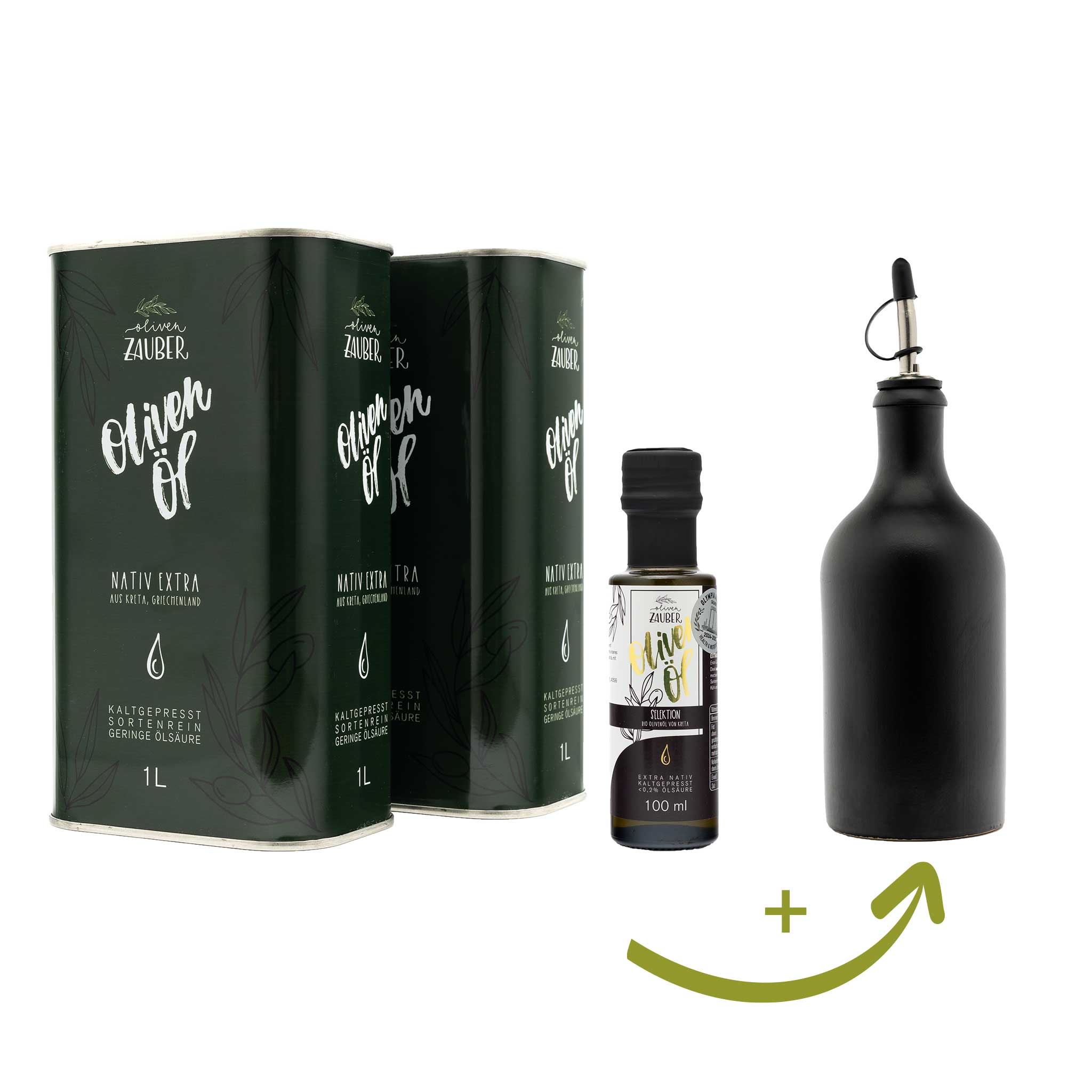 Aktionspaket mit Premium - Selektionsöl - OlivenZauber - Olivenöl neu erleben