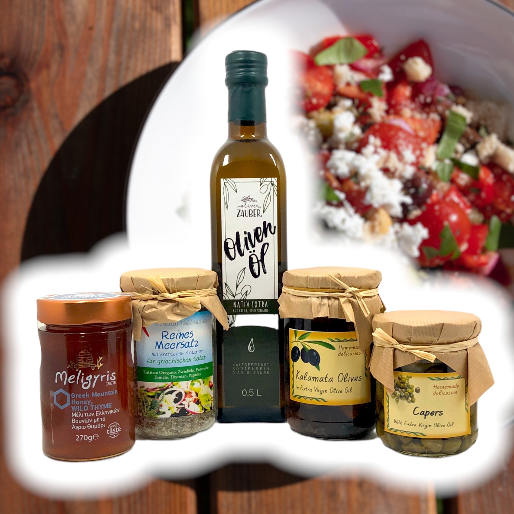 Kennenlernpaket "Griechischer Salat" - OlivenZauber - Olivenöl neu erleben