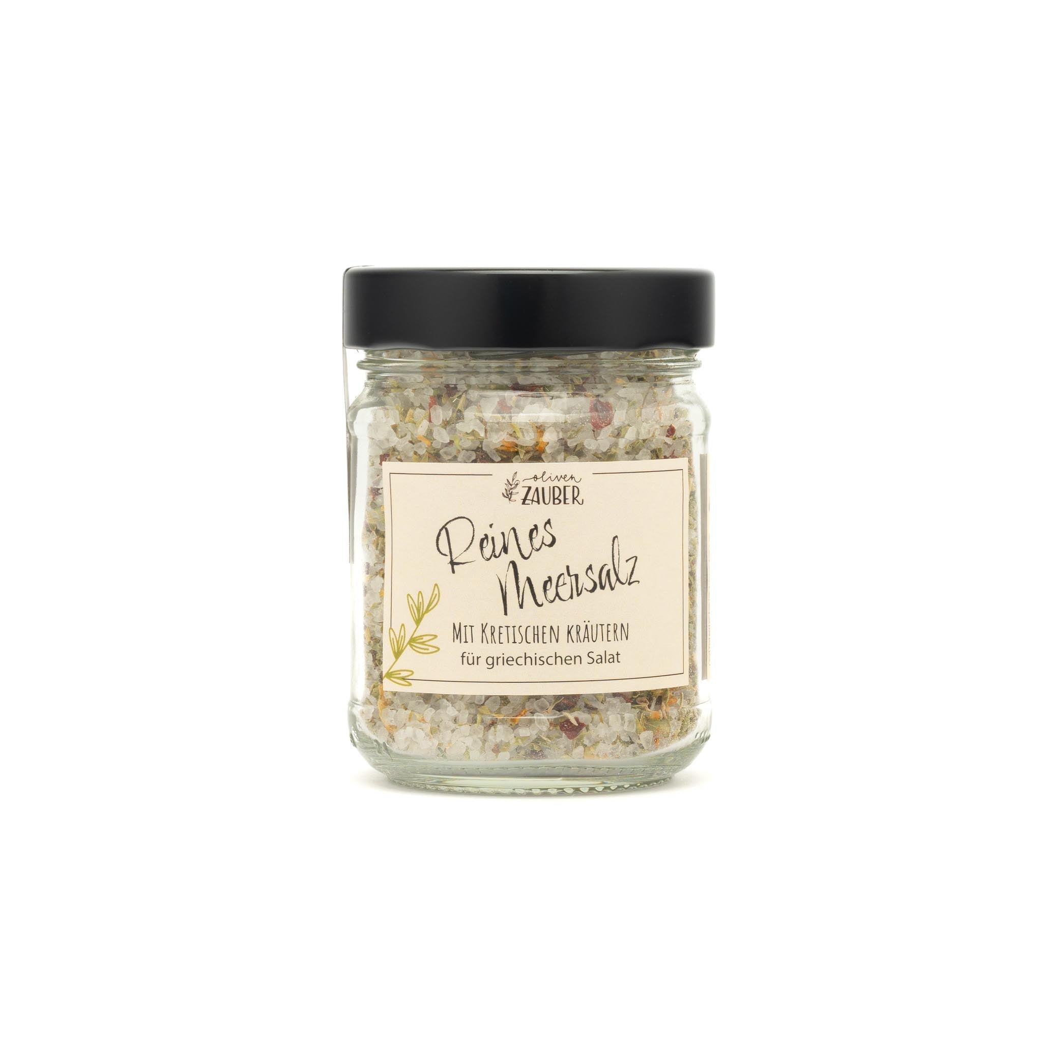 Natürliches Meersalz aus Kreta mit Kräutern für griechischen Salat – 200 g - OlivenZauber - Olivenöl neu erleben