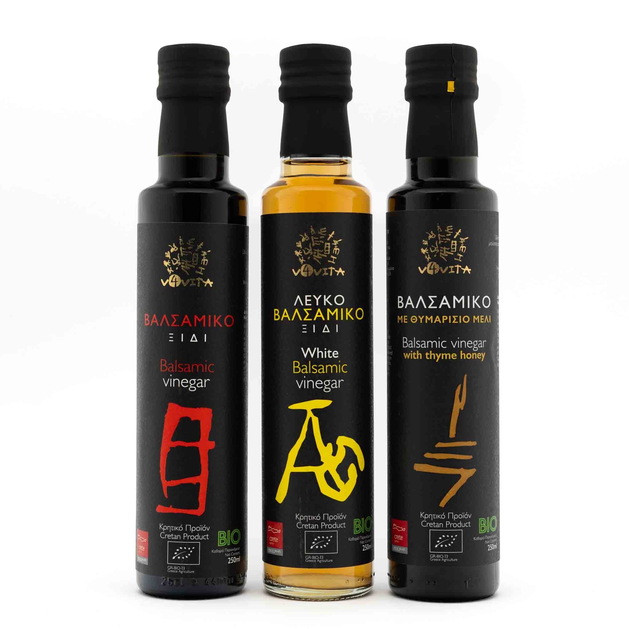 Probierpaket Bio Balsamico Essig aus Kreta - OlivenZauber - Olivenöl neu erleben