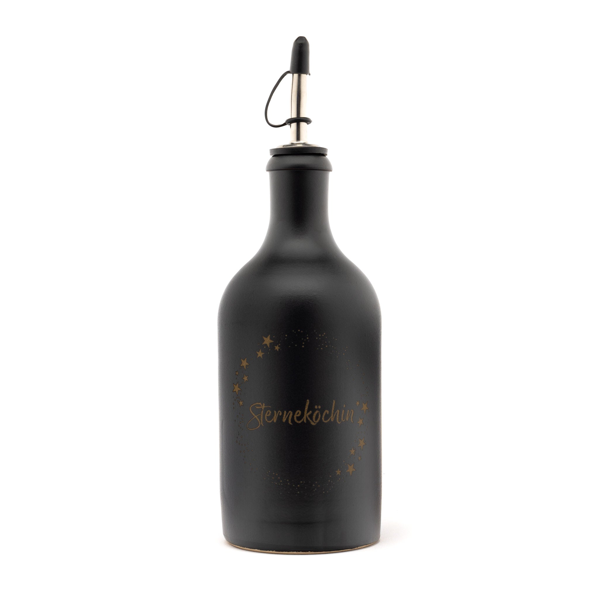 Tonflasche "Sterneköchin" - OlivenZauber - Olivenöl neu erleben