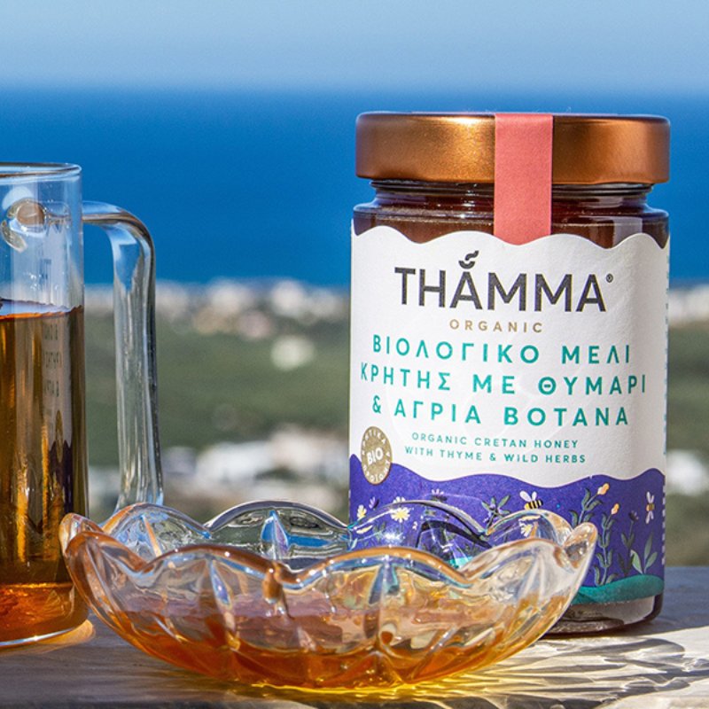 Bio Thymian- und Kräuterhonig aus den Bergen Kretas, Griechenland - OlivenZauber - Olivenöl neu erleben
