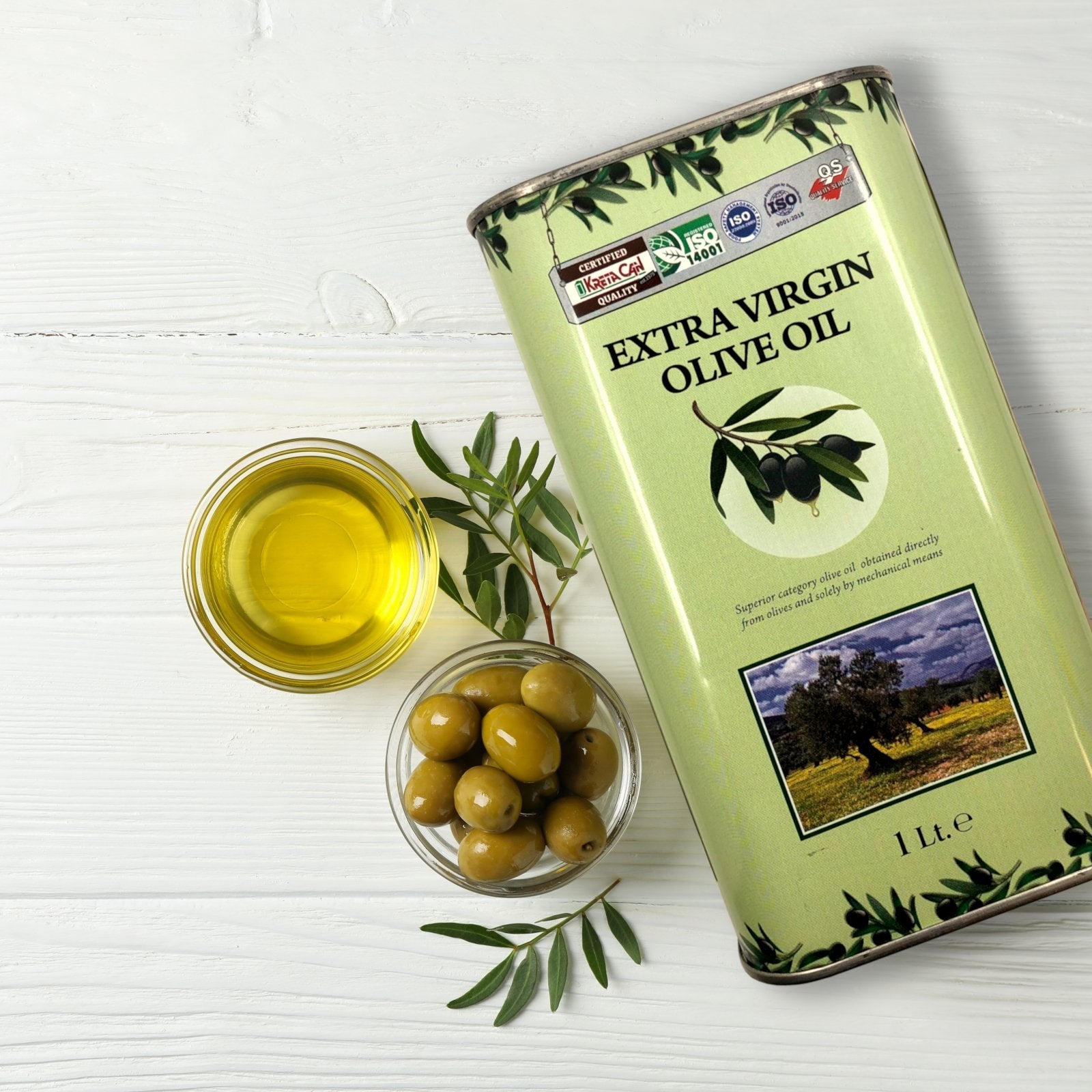 Griechisches Olivenöl nativ extra aus Kreta – 1000ml Dose - OlivenZauber - Olivenöl neu erleben