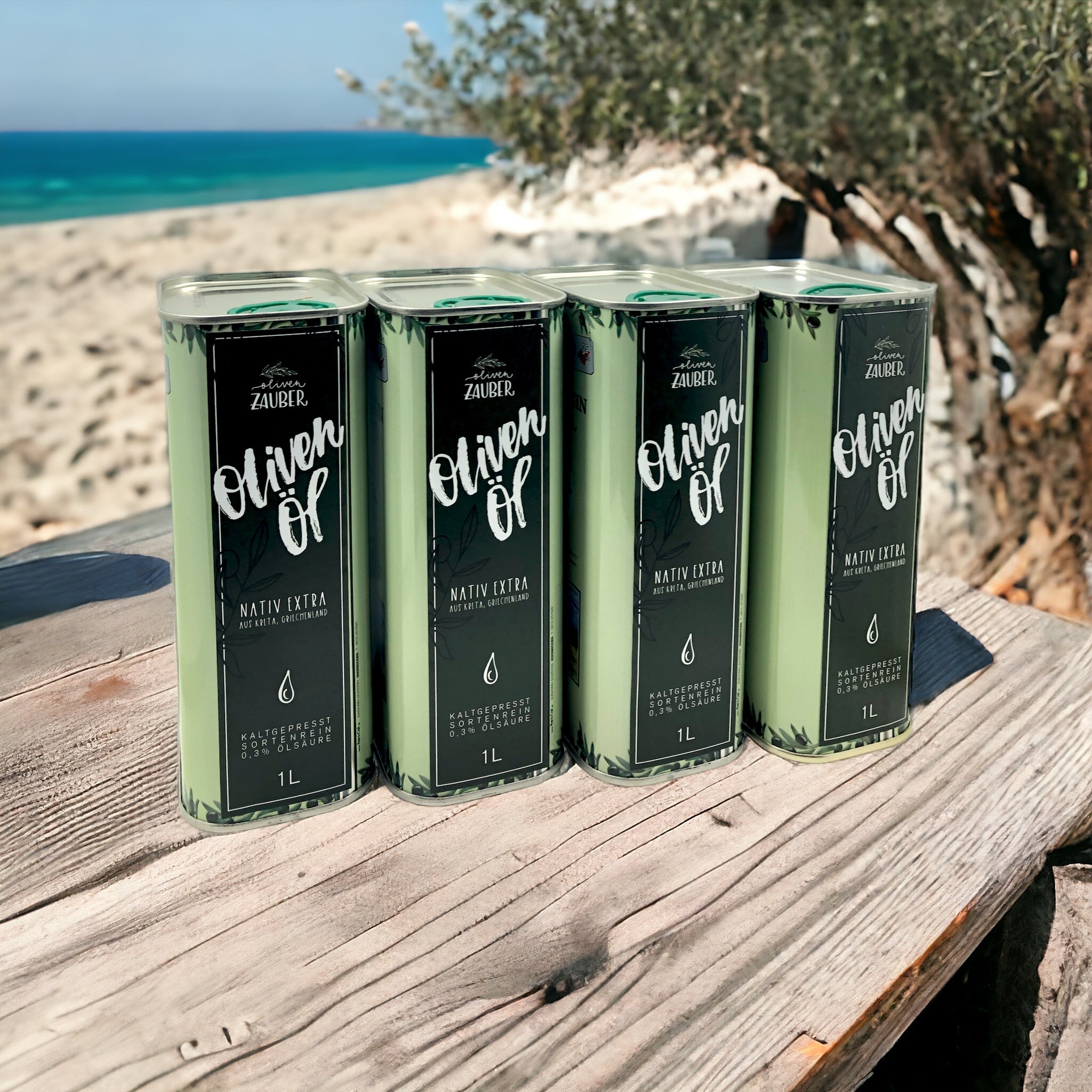 Griechisches Olivenöl nativ extra aus Kreta – 1000ml Vorratspack - OlivenZauber - Olivenöl neu erleben